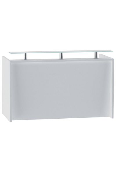 Mahmayi R06 White Office Reception Desk Without Drawers - 180cm
