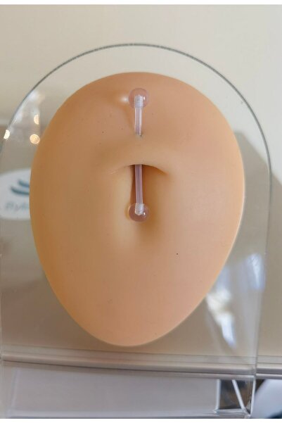 Bylin Bioplastik Hamile Göbek Piercingi /Bar uzunluğunu seçiniz- 1 Adet