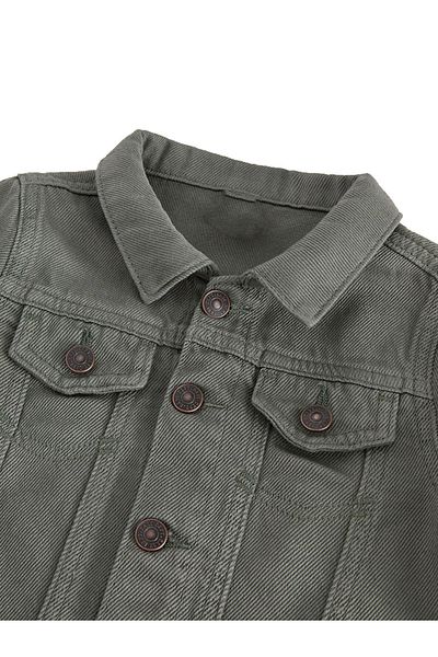 REFA COLLECTİON Baby Boy Long Sleeve Seasonal Jacket - Soft Fabric, Green Color