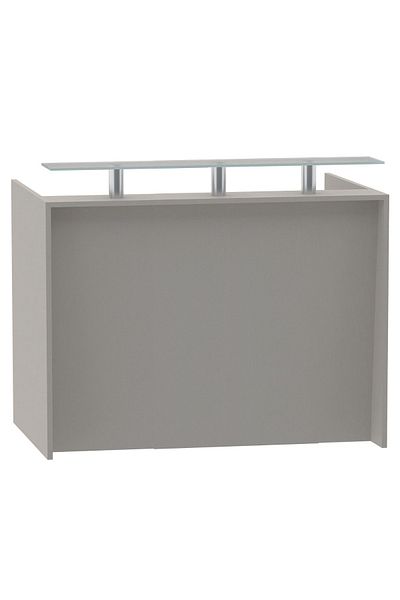 Mahmayi R06 Grey Textile Office Reception Desk - 140cm