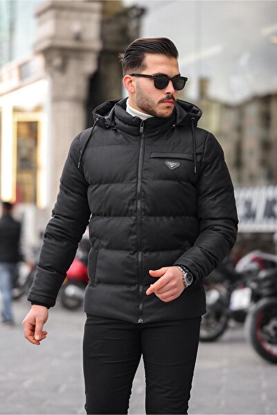 Stilkombin Armalı Karbon Deri Mont Kapüşonlu PLDP 2959