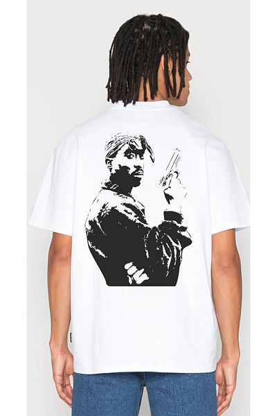 Pasage Unisex Oversize White Loose Cut Tshirt