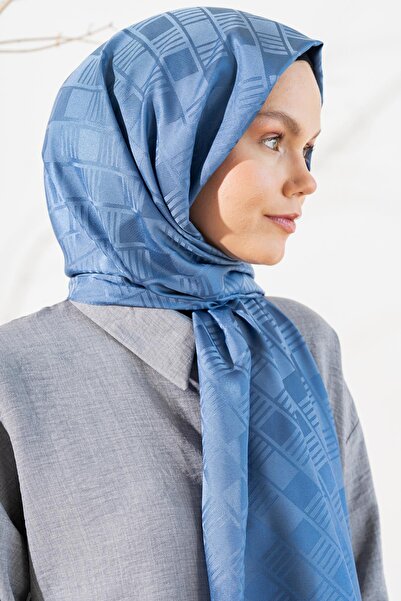 JAWEL Women's Cube Patterned Jacquard Shawl