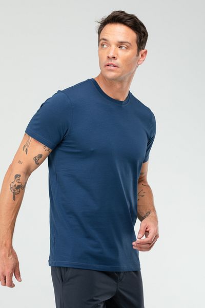 speedlife Ανδρικά μπλουζάκια Indigo Regular Cotton Crew με κοντό μανίκι Basic Xf1708