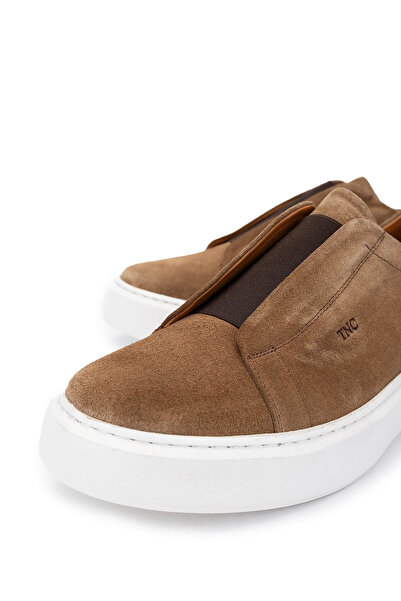 Tamer Tanca Erkek Hakiki Deri Tütün Süet Loafer Ayakkabı