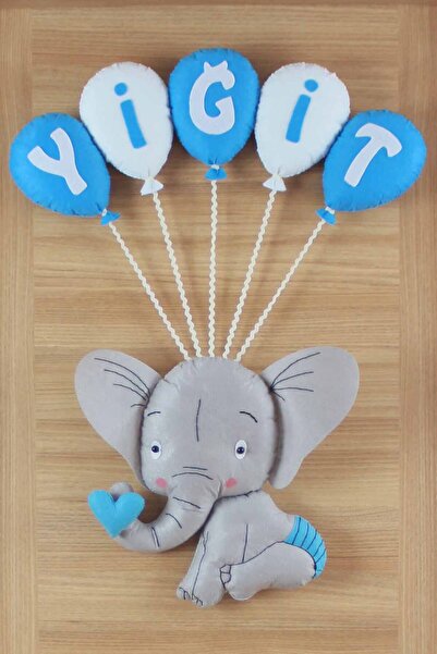 Renkli Hayallerim Yiğit isimli Filli Bebek Ve Hastane Odası Kapı Süsü