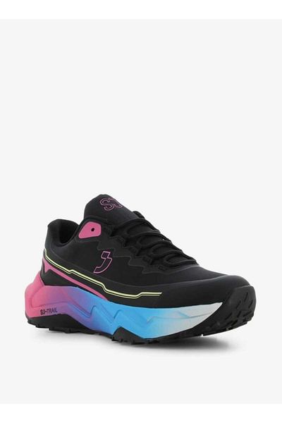 SJ Women's Colourblock Lace-Up Low Ankle Sneakers