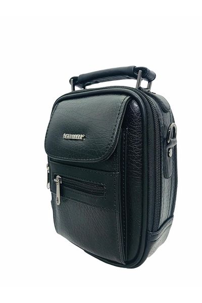 Necati Çanta Black Small Size Bag with Case and Shoulder Strap