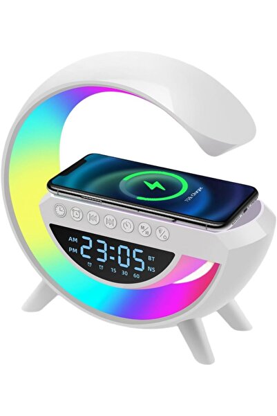 Tastech Bluetooth G Hoparlör Rgb Led Işıklı Speaker Alarm Saat Aux Usb Sd Kar...