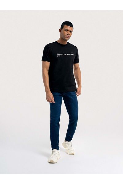 Loft Milan Blue Black Wash Men's Jean Pants Lf 2036370   - Dark Blue - 30 - St07384-Dark Blue-30