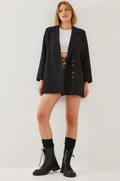 Bianco Lucci Dámská dvouřadá bunda Blazer Mbms045 60501045