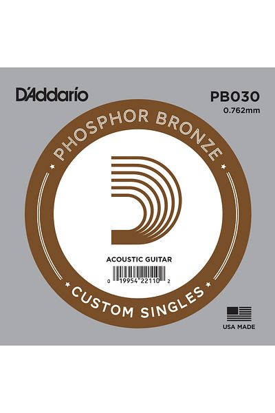 Daddario Pb030 Ακουστικό μονό σύρμα, Φωσφορίνιο μπρούτζο (RE) Ακουστικό μονό σύρμα Φωσφορίνιο μπρούτζο (re