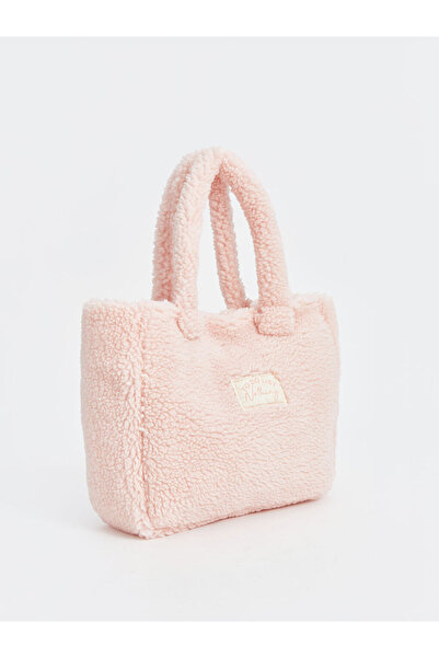 LC Waikiki LCW ACCESSORIES Pembe Pelüş Kız Çocuk Kol Çantası