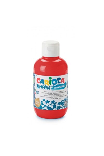CARIOCA Tempera Boya (SÜPER YIKANABİLİR) 250ml - Kırmızı