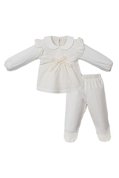 Lolons Uzun Kollu İkili Takım Beyaz