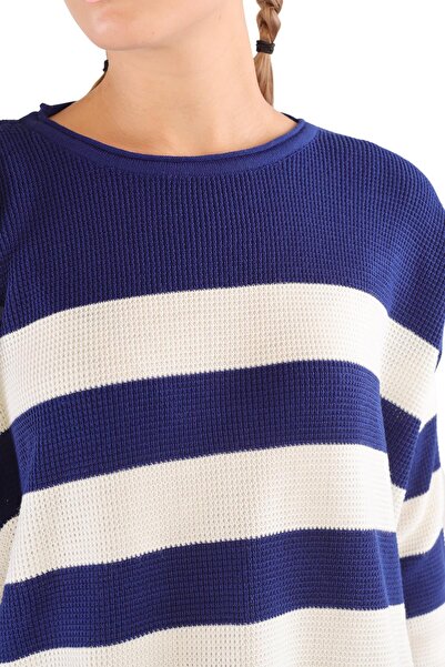 Rays 5380 Bisiklet Yaka Çizgili Tunik Laci