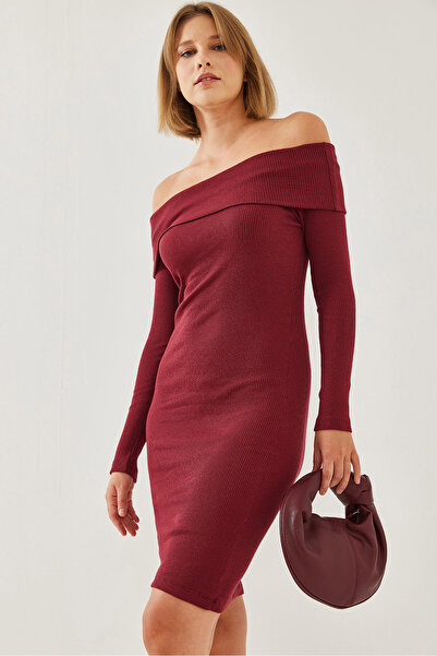 Bianco Lucci Női Madonna galléros hosszú ujjú ruha 2411 60251860