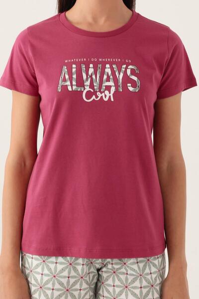 Arnetta Text Printed Women's Shorts Set, 100% Cotton