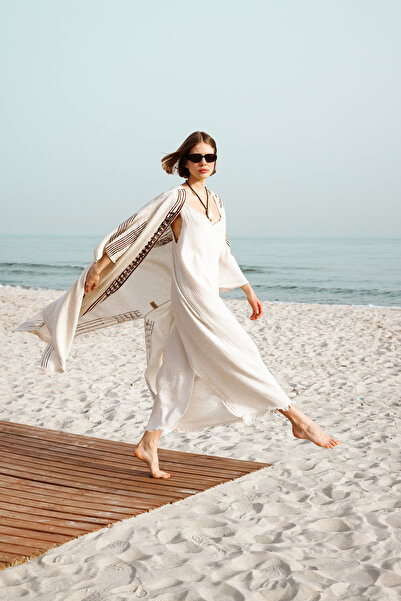 İKİKIZ Crinkle Linen Rope Strap Dress