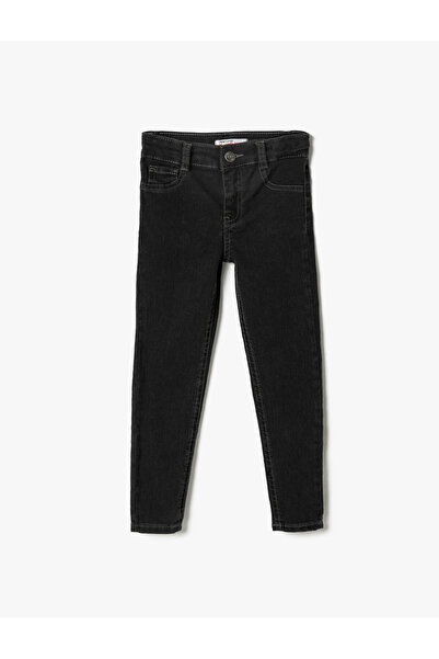 Koton Girl's Jean Trousers Anthracite 3wkg40005ad