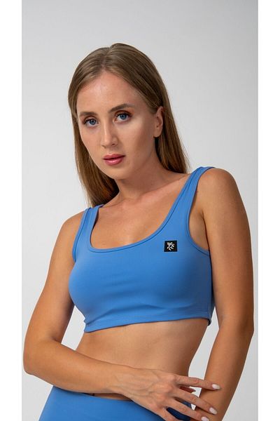 Keep Risen Blue Crop Top - Thick Strap