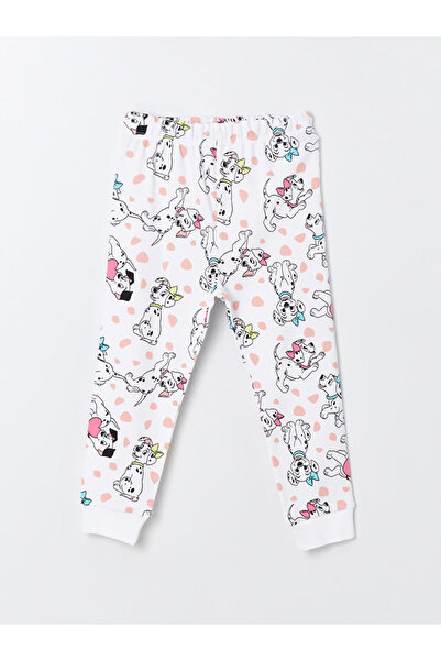 LC Waikiki Crew Neck Long Sleeve 101 Dalmatian Printed Baby Girl Pajama Set