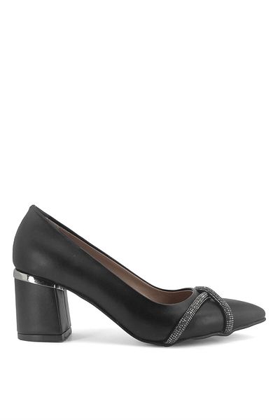 Ayakkabı Fuarı Elit Mst934C - Black Women's Heeled Shoes