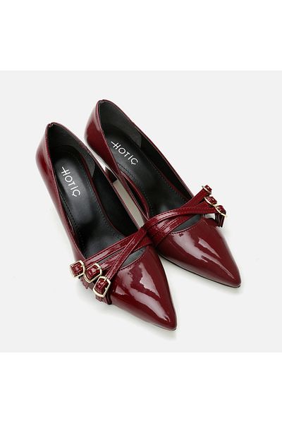 Hotiç Burgundy Hotiç Women's Stiletto
