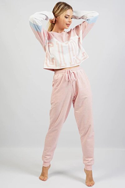 Espuar Жіночий верхній кроп-светр, комплект з кишенями та манжетами на штанинах