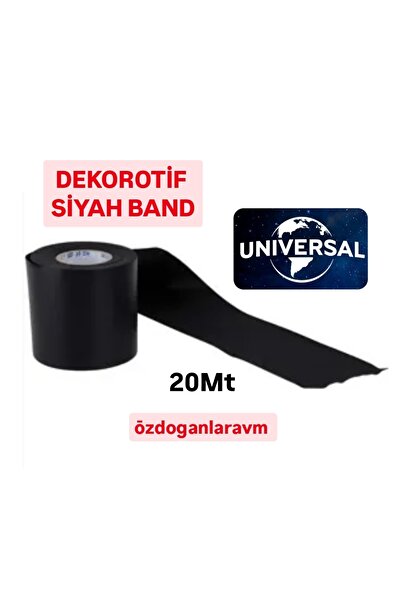 Dogant Klima 2 Adet  Dekoratif Siyah Kalın Pvc Bant 20 Metre