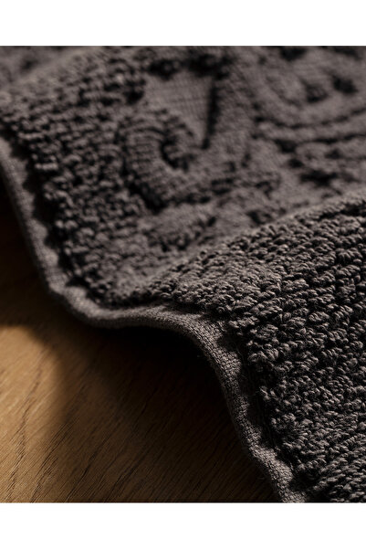 Madame Coco Norice 100% Cotton Foot Towel - Anthracite - 50X70 cm
