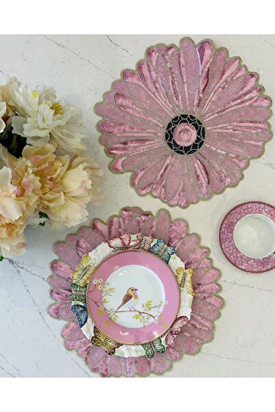 Tunesi Home Sparkle Pembe Amerikan Servisi 2 Adet