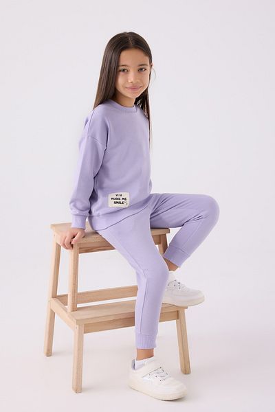 Rolypoly Girl's Tracksuit Set, Three Thread Woven