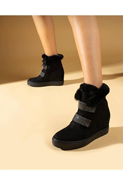 Brs GİZLİ TABAN SÜET TAŞLI BOT