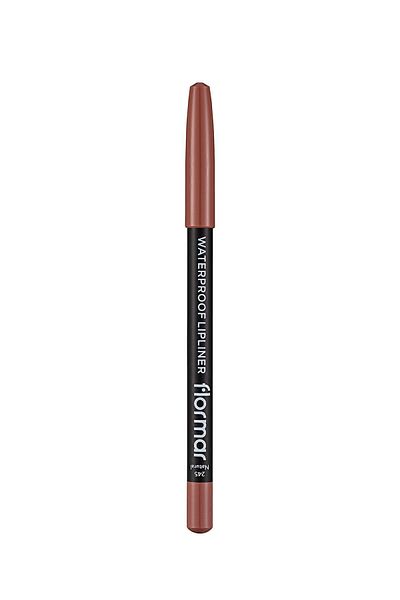 Flormar قلم تحديد الشفاه المقاوم للماء (بني داكن طبيعي) - قلم تحديد الشفاه المقاوم للماء - -245 طبيعي8690604567607