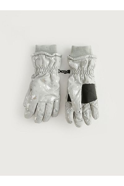 LC Waikiki Patterned Girl's Snow Gloves