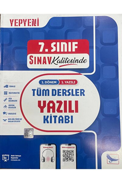 Sınav Yayınları 7.SINIF YAZILI KİTABI 1.DÖNEM 1.SINAV YAZILI SORULARI