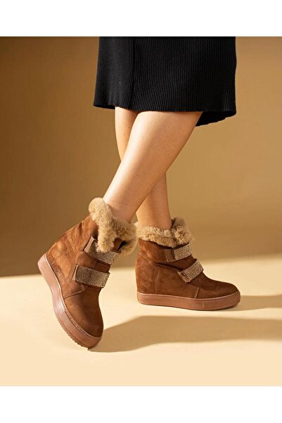 Brs GİZLİ TABAN SÜET TAŞLI BOT