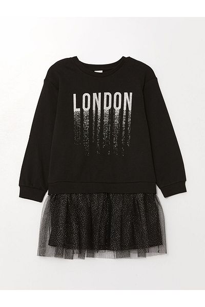 LC Waikiki Crew Neck Girl's Dress