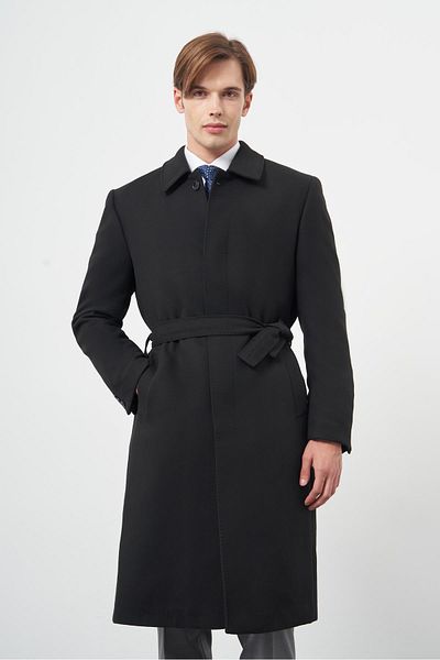 İmza Μαύρο παλτό Comfort Fit Polo Neck 115 cm 1005245150