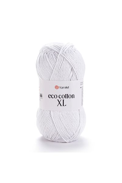 Yarnart Eco Cotton Xl - Νήμα Πλεκτομηχανής Χειρός Λευκό-760