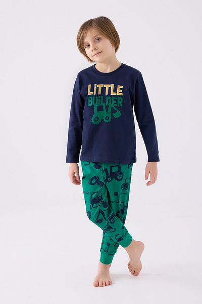 Rolypoly Boy's Pajama Set - Single Jersey Woven
