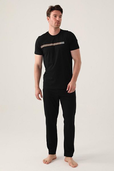 Arnetta Ανδρικό σετ πιτζάμες Crew Neck, 100% βαμβάκι