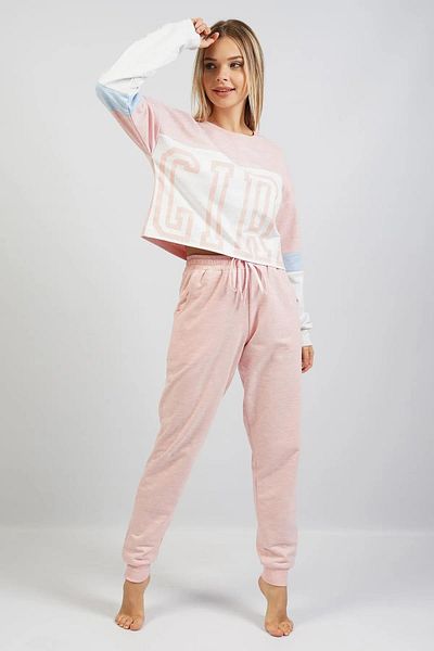 Espuar Γυναικείο φούτερ Crop Top, Σετ με κάτω τσέπη και μανσέτες στα πόδια