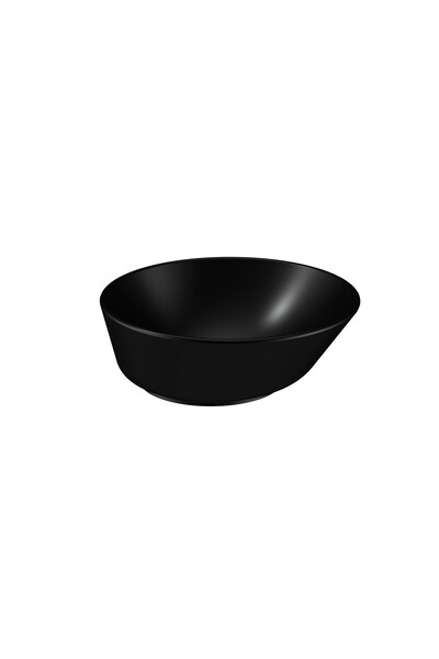VitrA Geo 7421B083-0016 Yuvarlak Çanak Lavabo, 38 cm, Mat Siyah