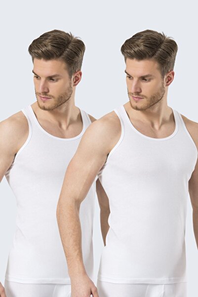 TÜREN 110 White 2-Piece Men's Banded Tank Top