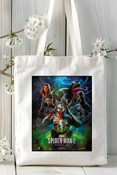 ART HEDİYE Spider-Man Game Printed Shoulder Bag