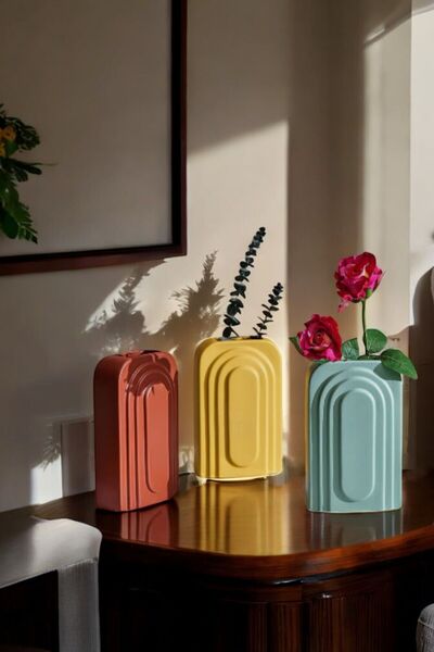 tambana Dekoratif Vazo Seti Obje Ev Dekorasyon Masa Üstü Dekor Vazo Seti Model 18