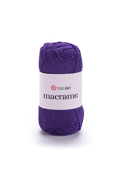 Yarnart Macrame - Μακραμέ Χειροποίητο Νήμα Πλεκτομηχανής Μελιτζάνα Μωβ-167