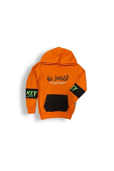 Mnk Baby&Kids Boy's Tracksuit Set - Hooded, 2 Thread, Orange Mnk0451